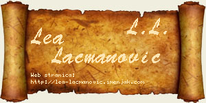 Lea Lacmanović vizit kartica